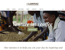 Tablet Screenshot of lamppostcoffee.com
